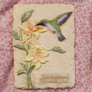 Beautiful 5x7 Hummingbird Wall Art